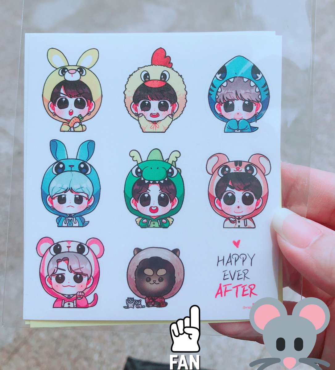 Thank you @anggonim for designing these cute stickers & thank you @doublevoltage for taking this GO.. they are so cute omg 😍😍