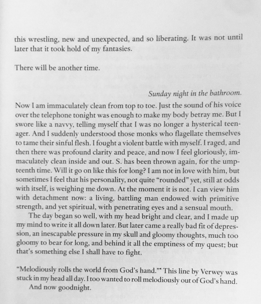 9 March 1941 [night]: Just the sound of his voice over the telephone was enough to make my body betray me. But I swore like a navvy, telling myself that I was no longer a hysterical teenager.