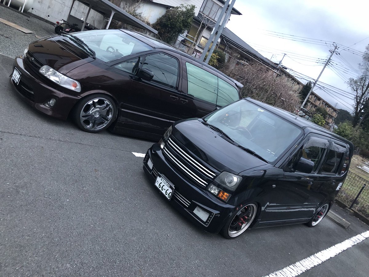 Kenzo Black Marine エスティマ ワゴンr Misazo R 1mmでもいいなと思ったらrt 改造車カップル 改造車couple 改造車夫婦