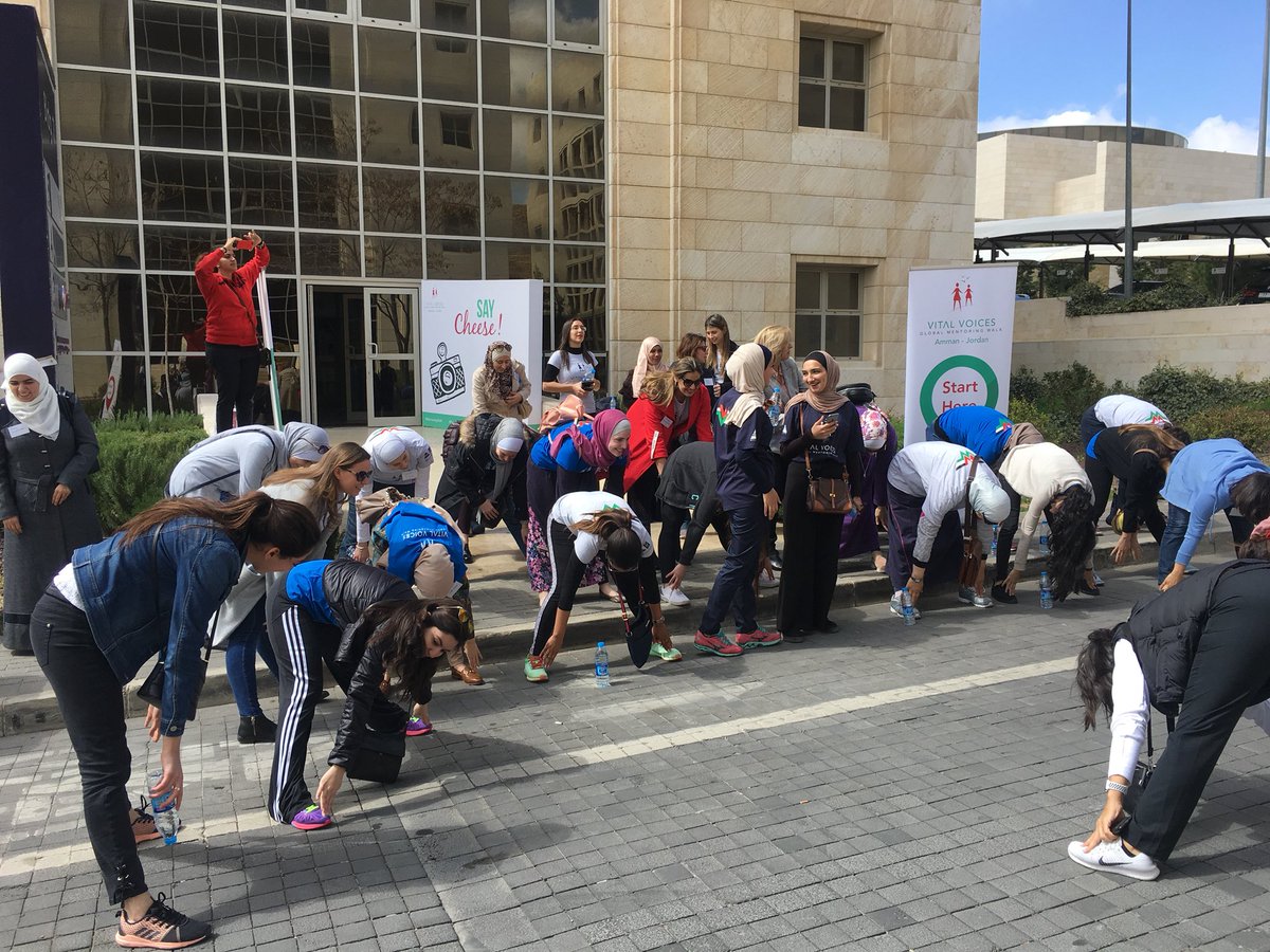 bpwajo's tweet photo. Happening now at the business park "The global mentoring walk" for the 3rd year
#IWO2018 #mentoringwalk #PressforProgresss #Amman https://t.co/rkENJqXmSq