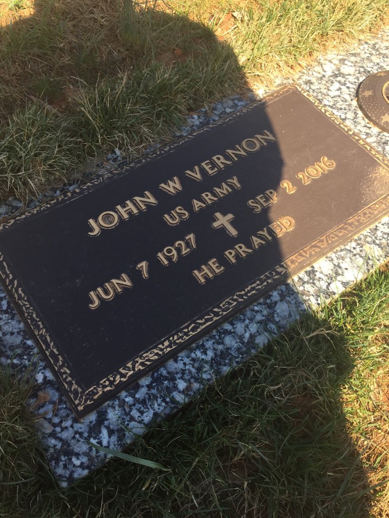 ThomasDelp's tweet photo. Was thankful to stop by the grave marker of Bro. John Vernon.
Not a preacher, but he was without a doubt, a man of God.
One of the most influential individuals in my life.
Sure miss him, but looking forward to the glad reunion day!
#HePrayed https://t.co/TrwXAYE2m1