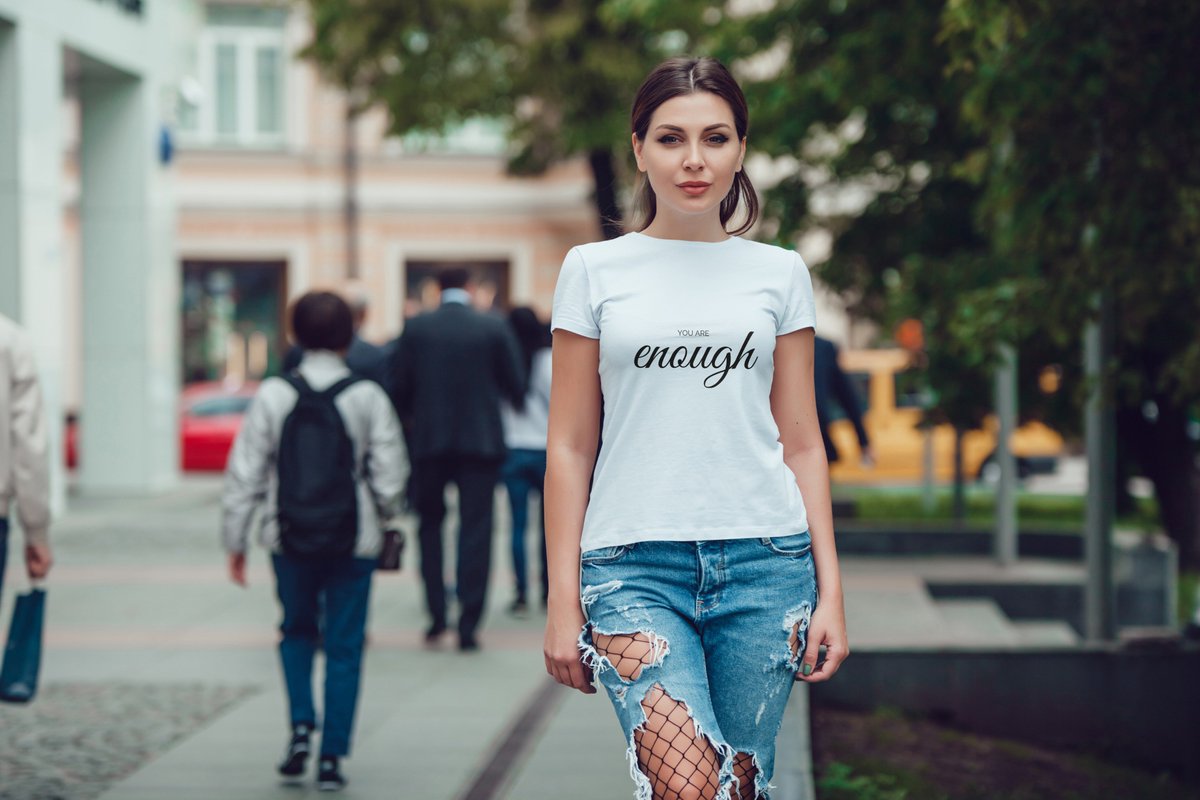 beunique_co's tweet photo. You're enough โฅ๏ธ
.
Every T-shirt tells a STORY
.
Visit our Online Store for more Beautiful T-shirts and drawstring bags
GET IT YOURS NOW ๐
https://t.co/1MQEfRZnK7
.
#beunique_co #fashion #quotetshirt #joinbeunique_co @beunique_co https://t.co/e0J2tGW28y