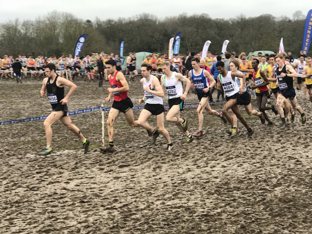 AthleticsWeekly's tweet photo. Start of the senior men’s race at the Inter Counties XC at Loughborough https://t.co/CEHmpYQvAj