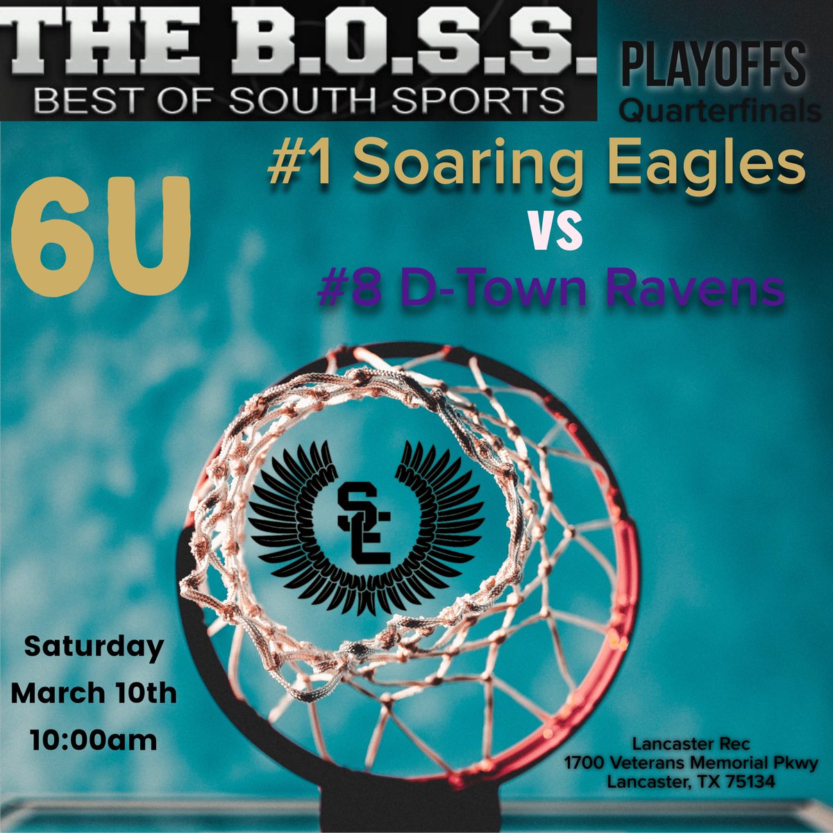 _SoaringEagles_'s tweet photo. Soaring Eagles 🏀 playoff schedule for today #6U #8UGold #8UBlack #ChampionshipGoals https://t.co/03BpK5QoK5