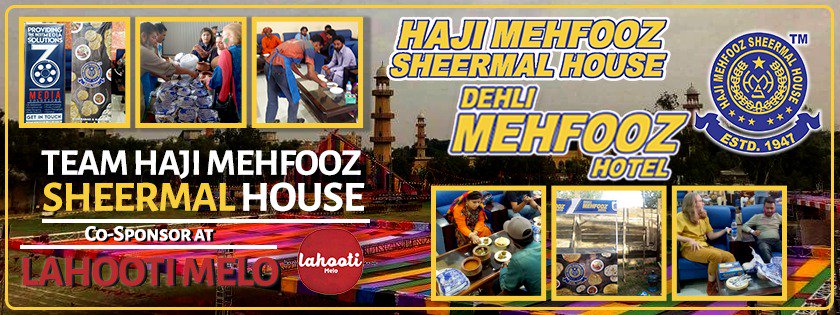mehfooz_pk's tweet photo. Team Haji Mehfooz Sheermal 
Co-Sponsor at Lahooti Melo 2018

-Haji Mehfooz Sheermal House &amp; Dehli Mehfooz Hotel 
Estb Since 1947 #LahootiMelo #LM18 #CoSponsor #DehliMehfoozHotel #Nihari #Sheermal #Mehfooz #Pakistan #NewYear #SameTaste #SameDeliciousness #SameBrand https://t.co/pRGzrgBX9g