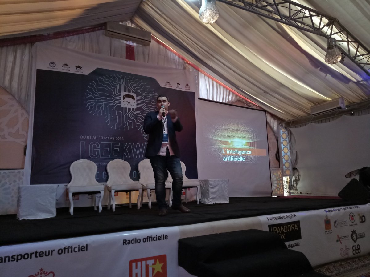 L'intelligence artificielle par Mohamed El GHNIMI Expert Marketing digital chez <a href="/OrangeMaroc/">Orange Maroc</a> #PréparonsLeFuture @LGeek_Week