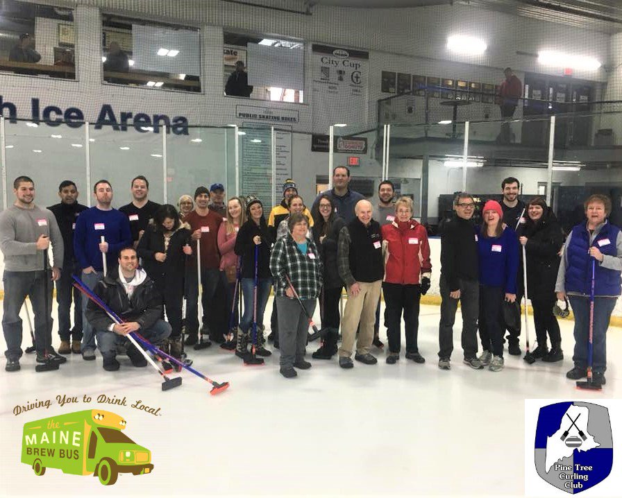 MEBrewsCruise's tweet image. We had an incredible 26 guests hit the sheet yesterday to learn the sport of curling from @pinetreecurling before visiting @ForeRiverBrew and @risingtidebeer.

Our April #CurlingandBrew tour is now sold out, we are working to secure more ice time for future #learntocurl tours.