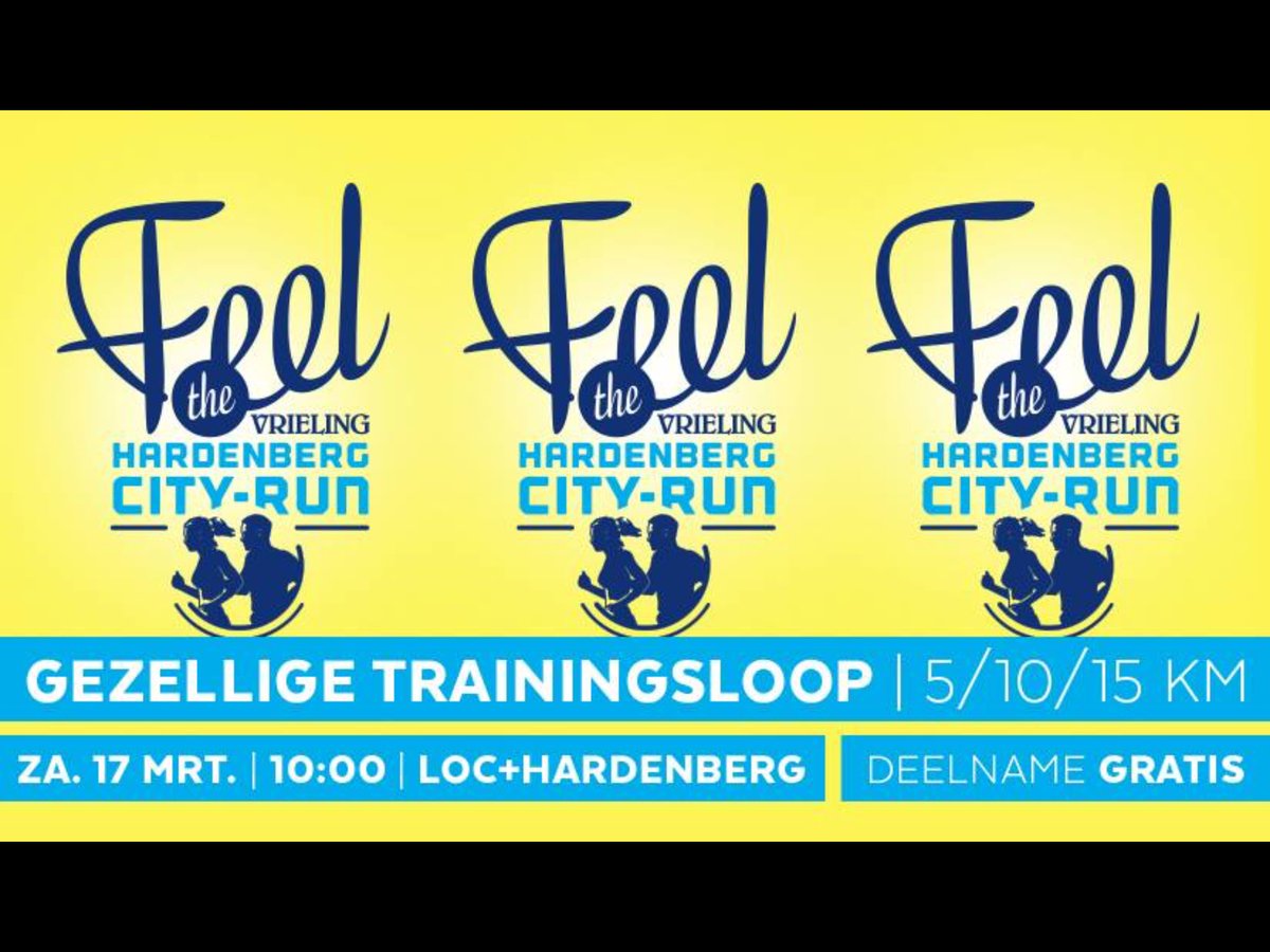 De 4e editie alweer van deze gezellige trainingsloop van 5, 10 of 15 KM, gratis deelname | Zaterdag 17 maart a.s. kun je weer mee doen aan een gezellige trainingsloop door het Vechtpark in Hardenberg. Verzamelen rond 09.45 uur in LOC+Hardenberg. Ervaren hazen leiden de groepen.