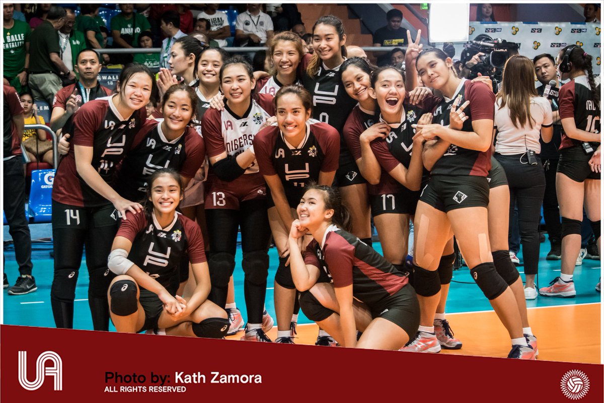 Started the second round right! Congratulations <a href="/UPWVT/">UP Women's Volleyball Team</a>! Kahit na ano talagang mangyari, we will support you! #UPFightsBack #nowheretogobutup