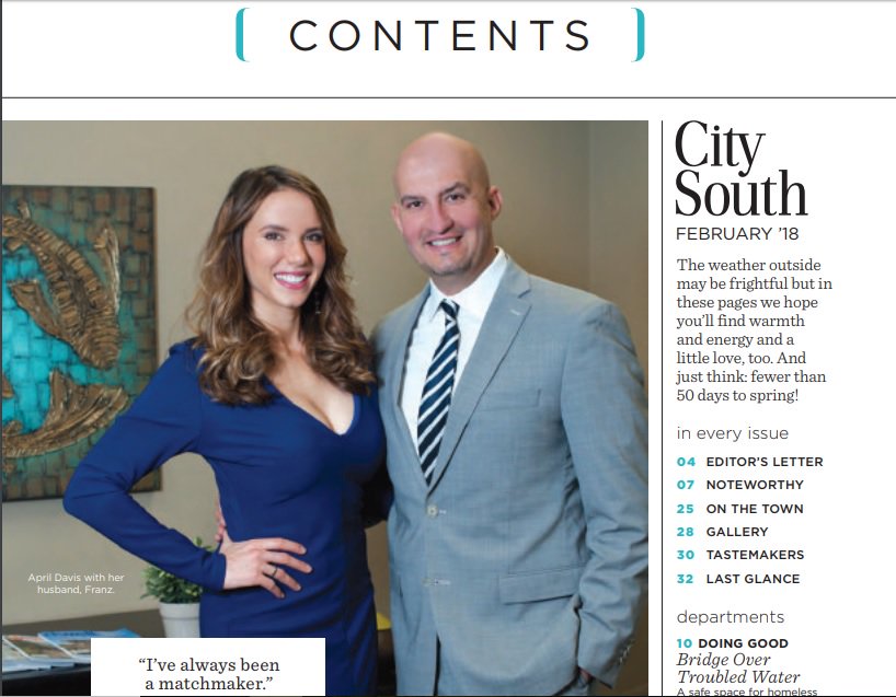 WADCMatchmaker's tweet photo. Dynamic Duo, April &amp; husband, Franz F Davis &amp; Associates  City South Magazine https://t.co/pX9yEKOb9v