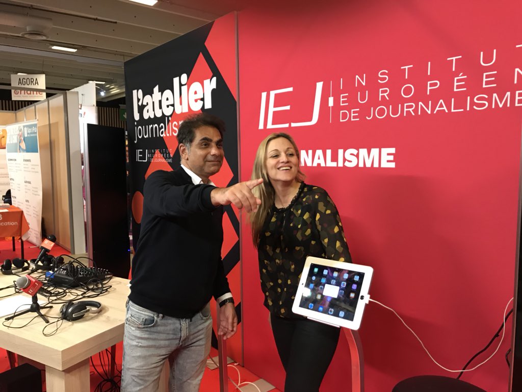 Et au #salondeletudiant vous pourrez rencontrer @Lilisheli et @FranckPapazian ! Hall7.1 stand C7! #TeamIEJ #journalisme #choisistoncursus