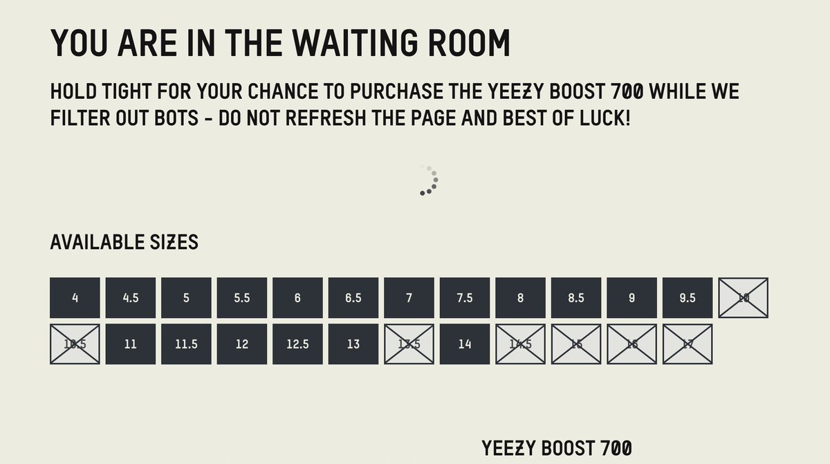 Yeezy Boost 700 Size Chart