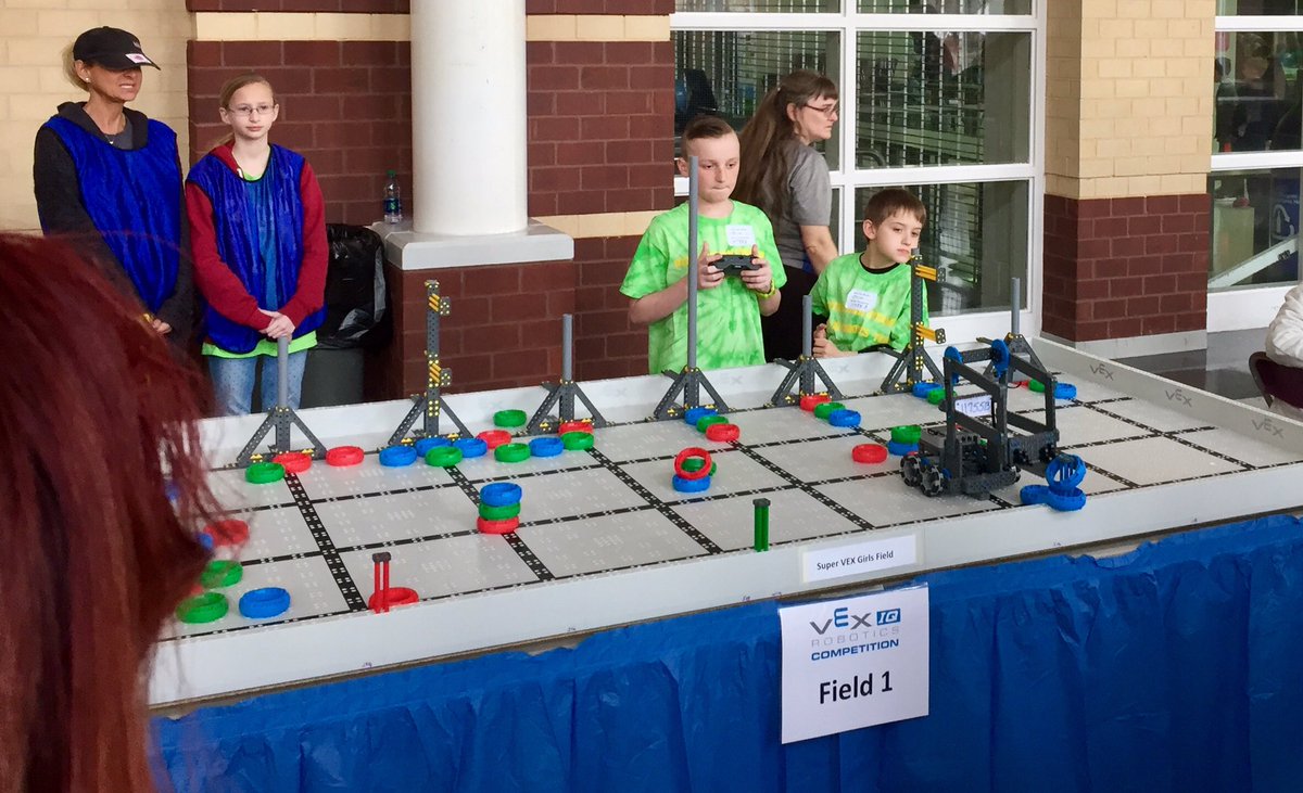 CabCoSchools's tweet photo. Robotics championship competition is under way. It's VEXellent! https://t.co/2T0TQgkURV