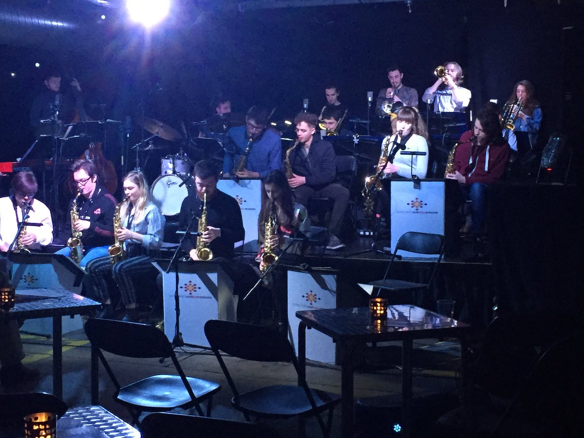 SNJO2's tweet photo. #TSYJO in full swing at @drygate this afternoon with fabulous some jazz - Ellington, Basie and lots more to get feet tapping. Catch them 2moro @traversetheatre 2.30pm. Tickets on door and suitable for whole family. NB schoolkids FREE https://t.co/sfo9CKoiQv