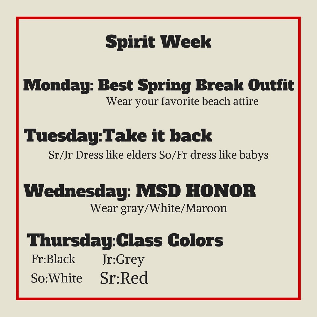 erhs_sga's tweet photo. Spirit Week Starting Monday and Pep Rally Thursday !!!! Let’s get a lot of participation this week!!!!! GO FALCONS 🔴⚪️🔴⚪️🔴⚪️ (make sure all of your outfits still follow the dress code) @ER_Athletics @EastRiverFTV  @ERHSPrincipal @eastrivertheatr @ERHSybk https://t.co/8Xlf0I5pHI
