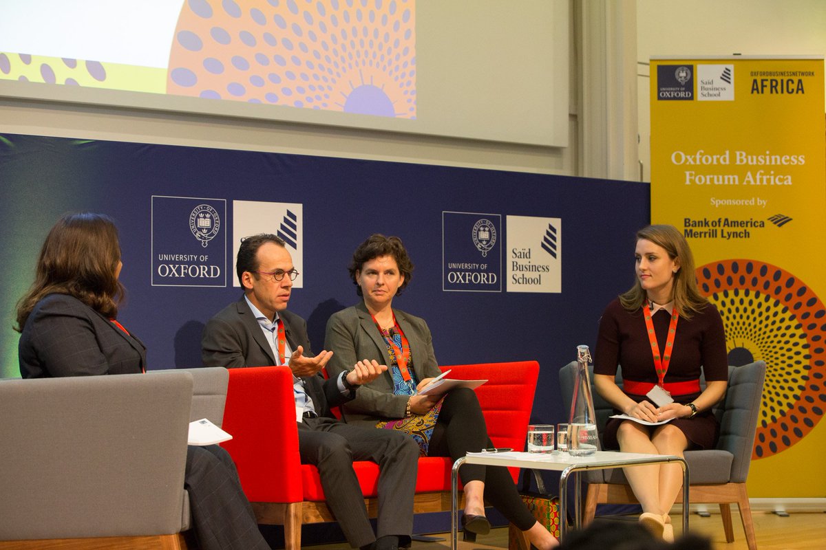OxfordSBS's tweet photo. Our next panel topic is on the African macro consumer landscape represented by Deloitte, Dalberg and Standard Chartered Bank moderated by #OxfordMBA alum @KristinaParts #OxfordBFA #Africanconsumer #emergingtrends - watch LIVE https://t.co/xH5mg8mIPB https://t.co/rKIAhzj3Et