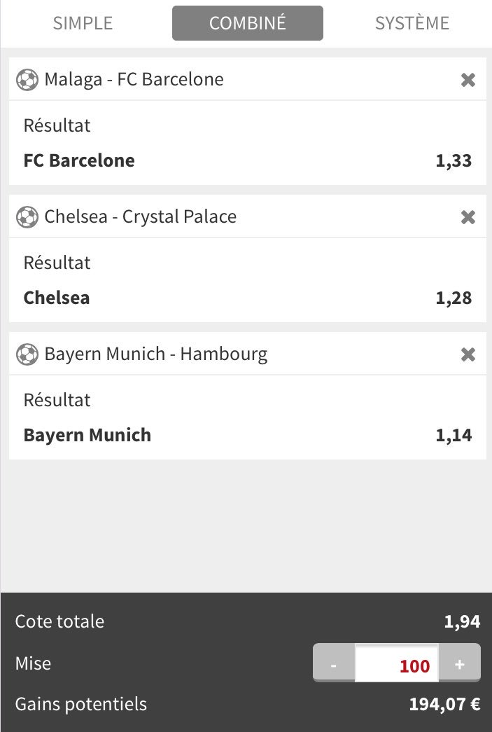 pronosfutes's tweet image. Combiné du jour !! 🔥

Follow : @pronosfutes et RT ce post pour recevoir le prochain missile !!🔥

#teamparieur #parionssport