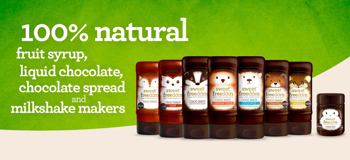 Choc Shots from <a href="/sweetfreedom/">Sweet Freedom</a> are amazing.   Stunning products with so many uses and all #vegan too - choc spread and shakes too now!!