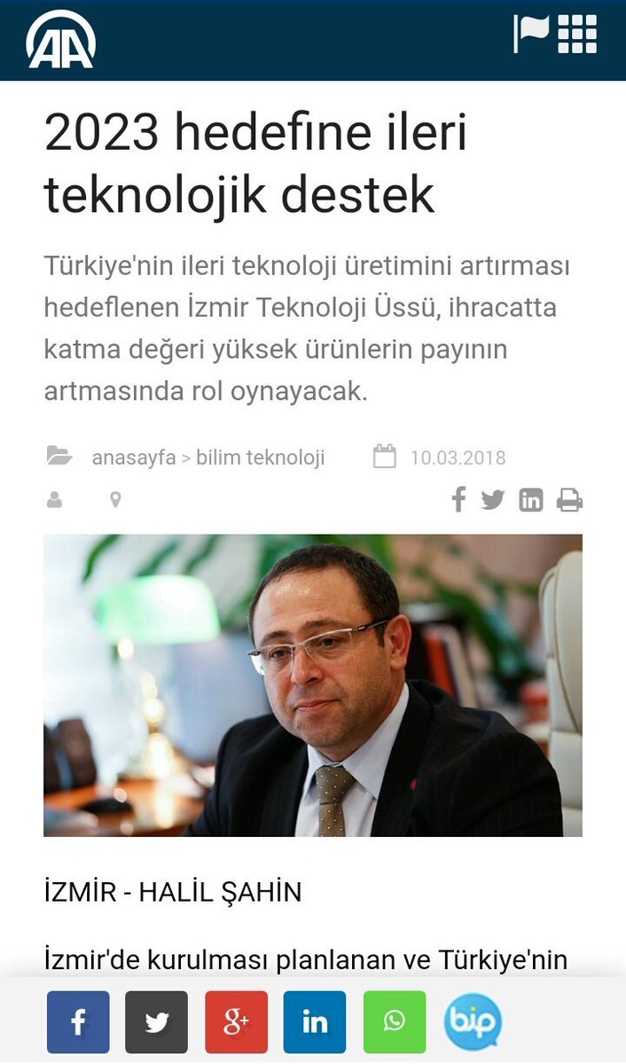 2023 hedefine ileri teknolojik destek v.aa.com.tr/1084853