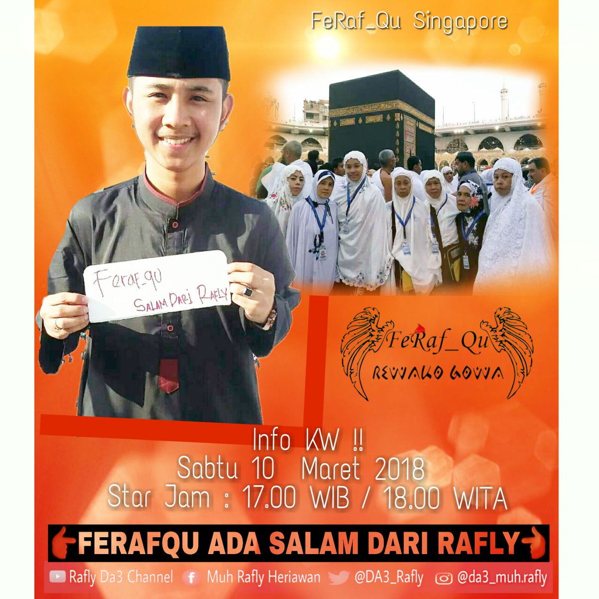 Salam balik dari kami... Satu hati untuk <a href="/DA3_Rafly/">Muh.Rafly Heriawan</a>.. 
FERAFQU ADA SALAM DARI RAFLY.