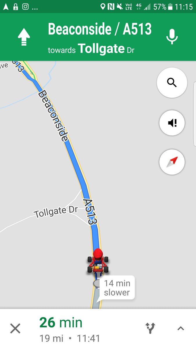 TAZakaT_I's tweet photo. Navigating my way as #Mario today courtesy of #GoogleMaps 
#WeekendMotivation #MarioDay #MarioMaps https://t.co/daFrUh8PK2