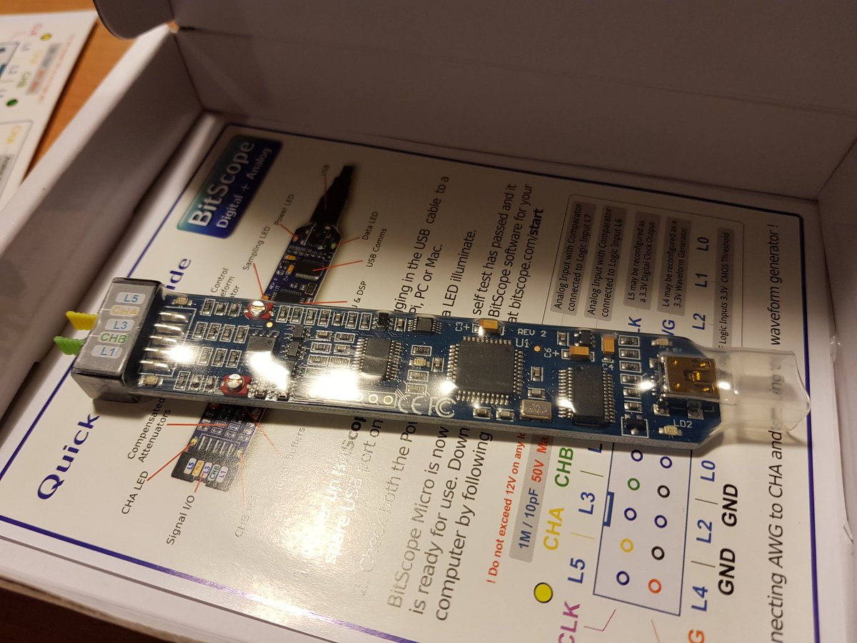 Elektr0Ninja's tweet image. #bitscope in da house for hw hacking, identifying uart data lines, etc. (signal is hairy like a ninja, possibly due to the lack of proper probes)