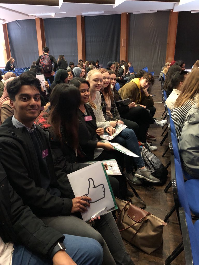 Careers_FCC's tweet photo. Excited students waiting for the conference to start #RONSC2018 https://t.co/P7PSEoRtFu
