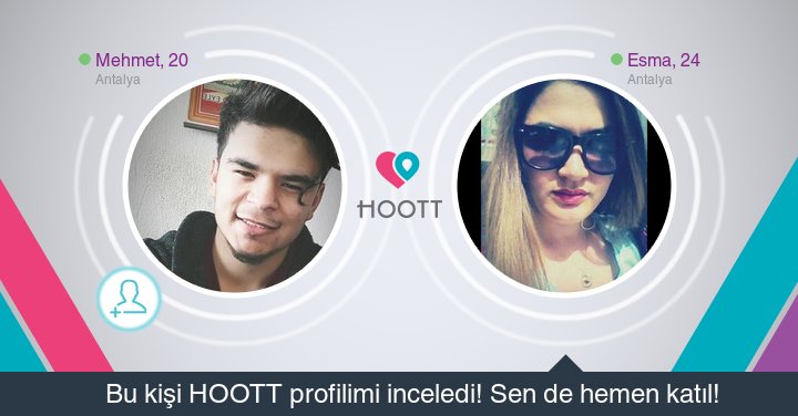 #HOOTTapp Yakınındaki kişilerle sohbet etmek için HOOTT indir. HOOTT ile Eğlen! goo.gl/jPUaB0