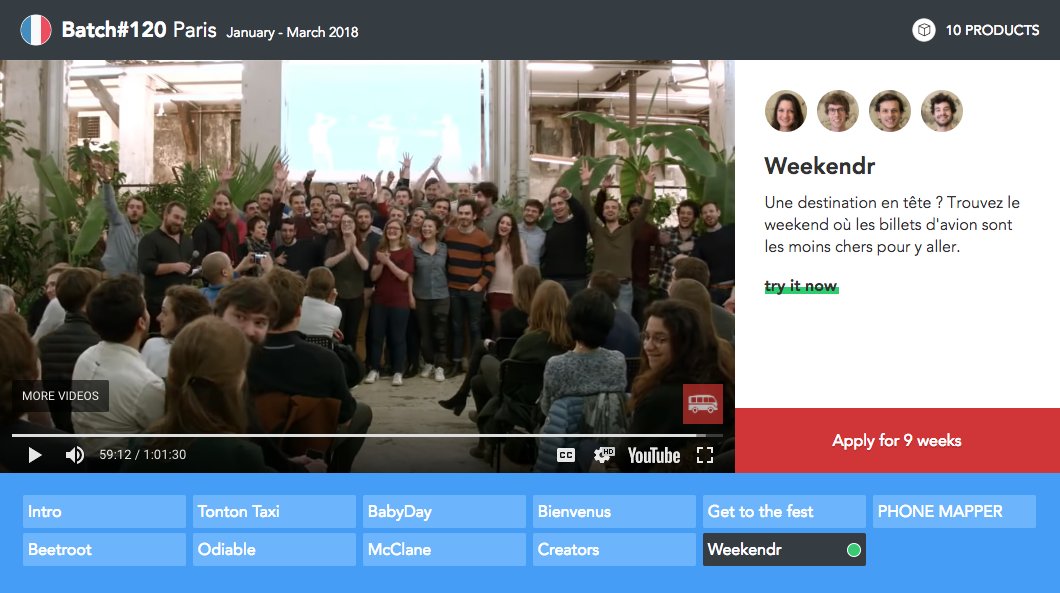 ssaunier's tweet photo. 🇫🇷 Revivez l'intégralité du DemoDay du batch Winter 2018 de Paris qui était diffusé en live hier soir. 10 projets, que du lourd, bravo aux élèves et aux profs !

👉 https://t.co/FCJivbTQIP https://t.co/YyghbTpSiP