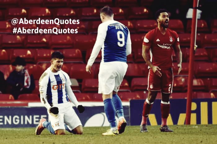 “If I wanted to, I would have mentioned that he got booked for diving a few weeks ago in the league and I would have mentioned that he’s been booked for diving already this season and I would have mentioned that he got booked for diving last season, but I didn’t” - Derek McInnes