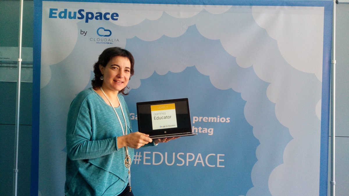 cloudeducacion's tweet photo. Felicitats noies ππ Ara ja soy Google Educator 1, ara a per el 2ππ #EDUSPACE https://t.co/6E1vuj0bxl