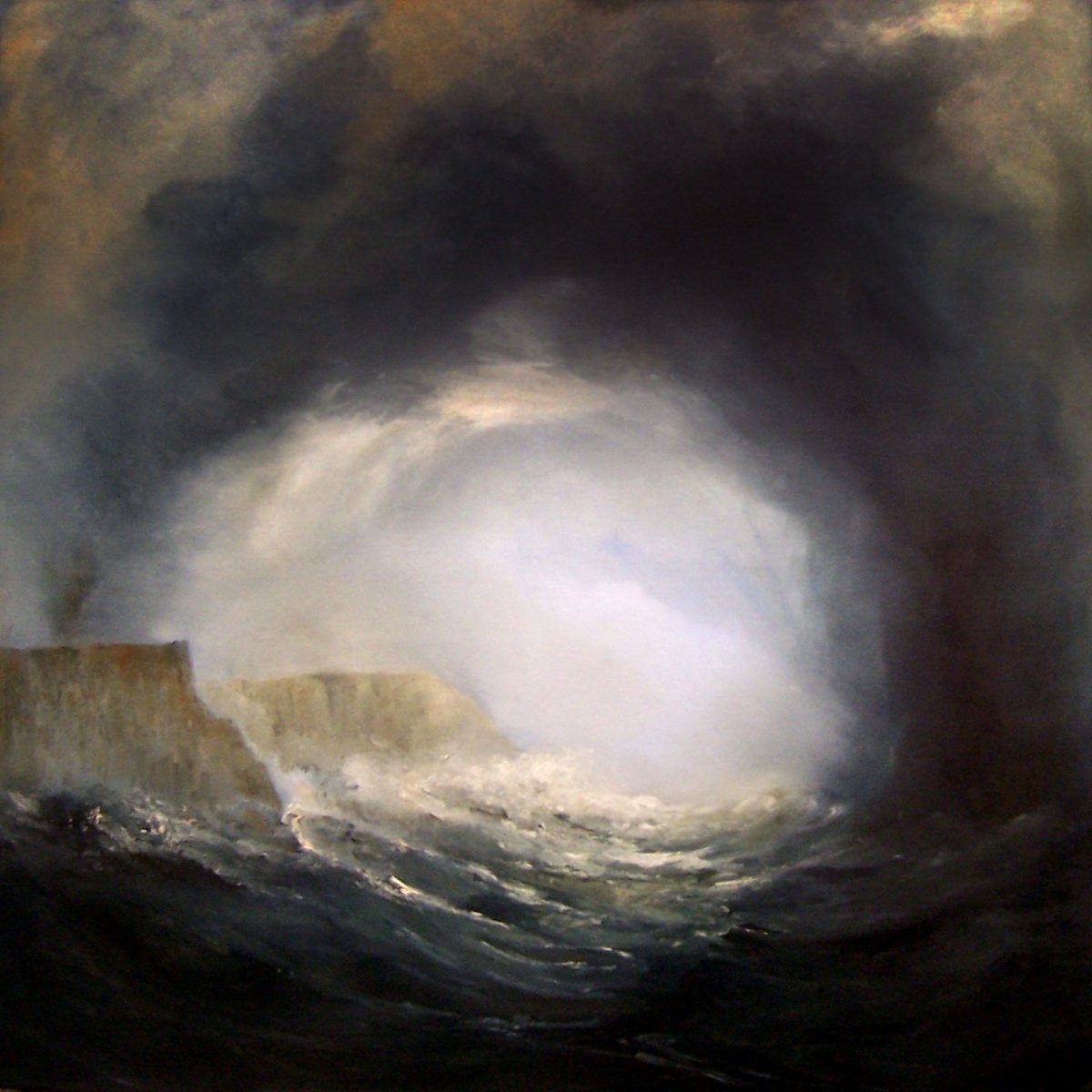 Selection of images form the book 'In the Wake of the Whale' by the   Bridport Artist Michael Devlin Taylor Availible from Wild and Homelss   Books, Bridport , 
Black Sea Storm, Oil on Canvas, 60/60cm