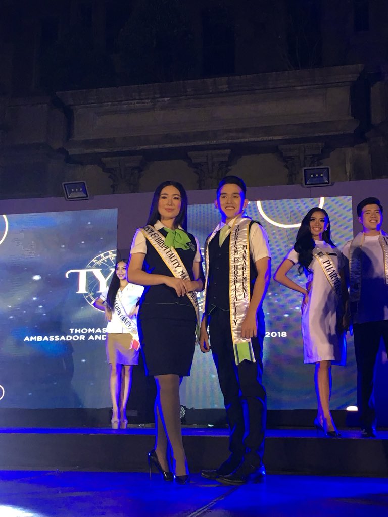 USTCTHMSC's tweet photo. Azusa Masu & Benjamin Gutierrez representing our own college.
#TeamCTHM
#BenjaWin
#MASUngkitAngKorona ππ https://t.co/RSEpFDDwmf