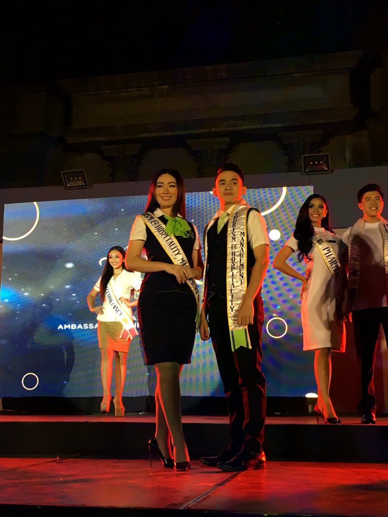 USTCTHMSC's tweet photo. Azusa Masu & Benjamin Gutierrez representing our own college.
#TeamCTHM
#BenjaWin
#MASUngkitAngKorona ππ https://t.co/RSEpFDDwmf