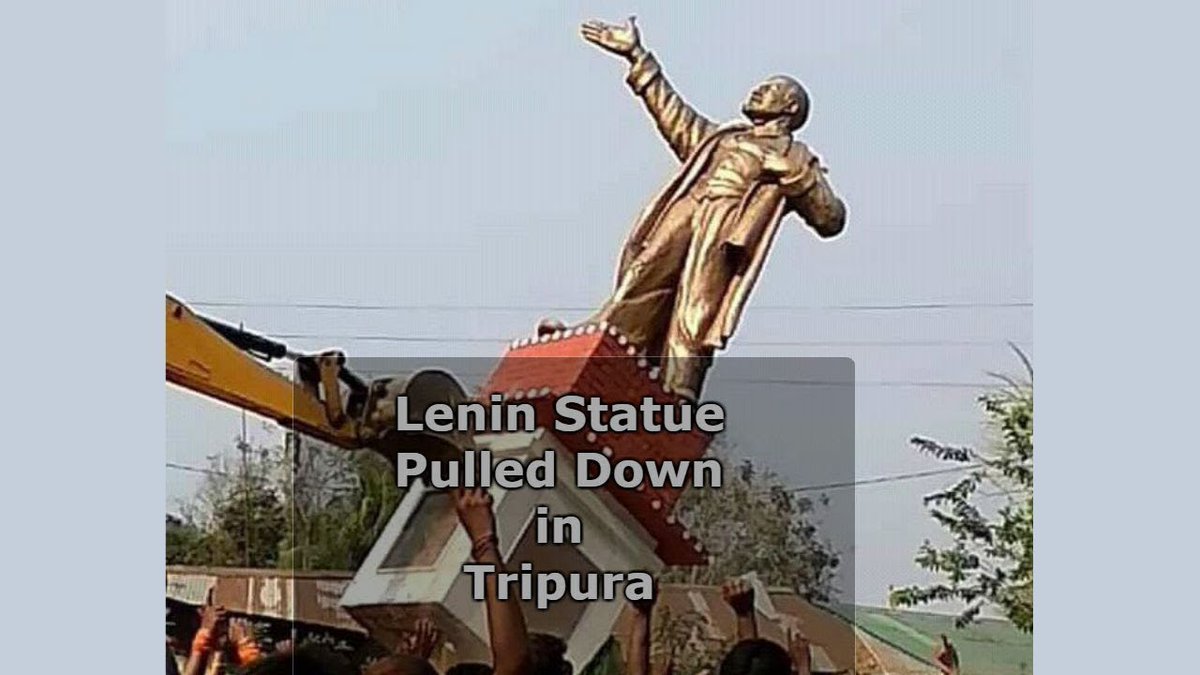 _AchheDin's tweet image. #Tripura Is Not Alone – #LeninStatue ’s Are Falling Around The World, Even Russia -  Symbolic of attaining Freedom from Tyranny &amp;amp; State-sponsored Oppression.
swarajyamag.com/world/tripura-… 
#LeninStatueRow 
#leninparbulldozer