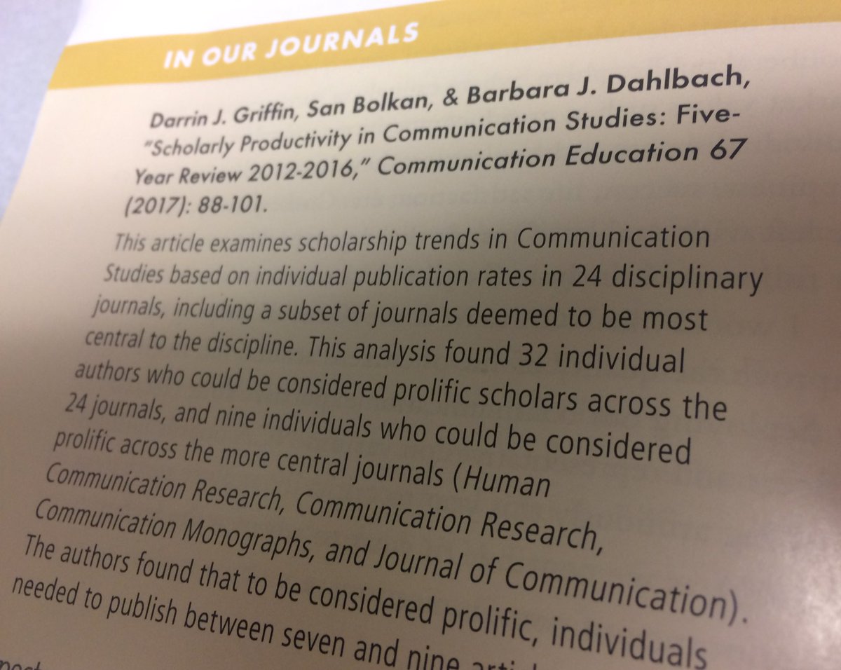 UA_IRG's tweet photo. Did you get your most recent issue of #Spectra? @UA_IRG member Dr. Darrin Griffin's #CommunicationEducation article is featured. #RollTide https://t.co/gB5TRbJSsx