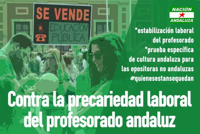 nacion_andaluza's tweet photo. Nación Andaluza con las reivindicaciones del profesorado interino andaluz. Quienes están se quedan

https://t.co/aVPVWIbJO9

#Huelga #Andalucía #quienesestansequedan https://t.co/qUbZB1a1G2
