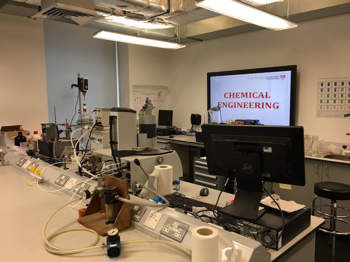 nunobimbo's tweet photo. All ready in the Chem Eng lab @LancsUniEng to welcome our Open Day visitors #destinationlancaster https://t.co/zJEIAJdrjX
