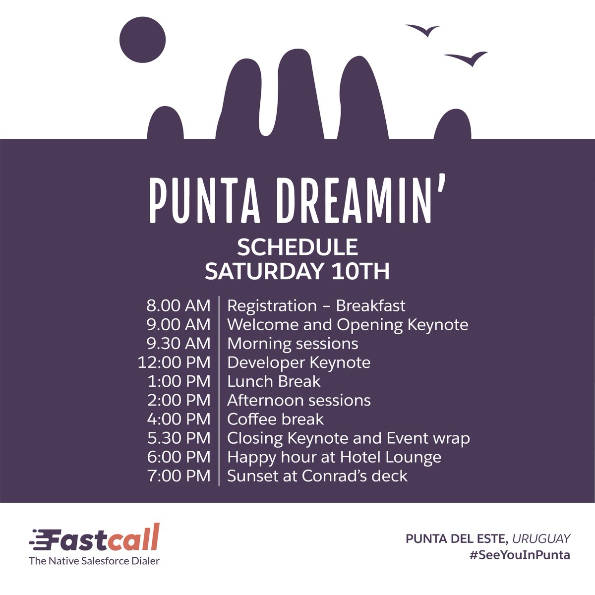 fastcall411's tweet image. Punta Dreamin is HERE!
-
Punta Dreamin'
March 9th-10th 2018
-
#SeeYouInPunta 💪 #PuntaDreamin #Fastcall