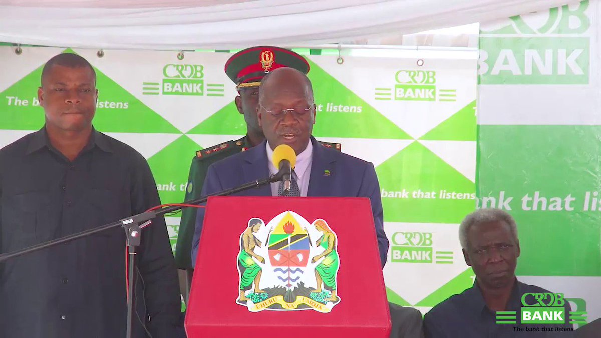 #TANZANIA: President Magufuli has ordered the Bank of Tanzania (BoT) not to bail out any struggling banks.

“It’s better to have a few viable banks than dozens of failing banks”

“I will not give any money to failing banks”