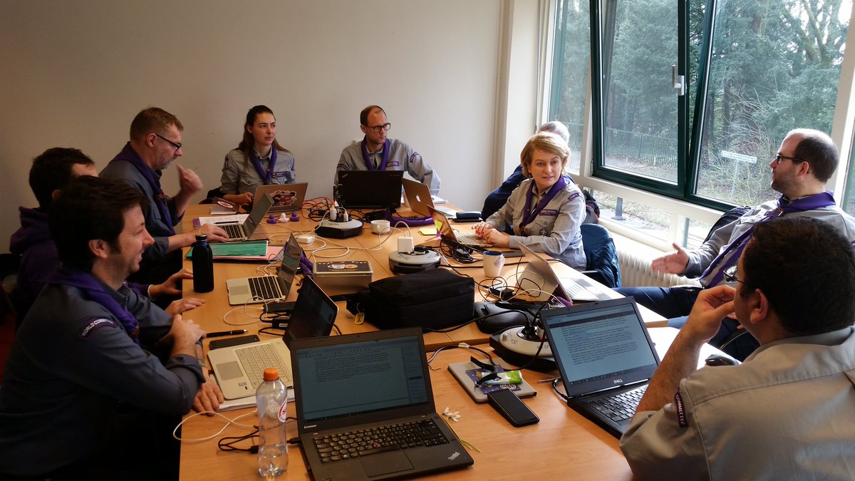 The European Scout Committee discussing the WOSM Service Model. Thumbs up!
#Scouts #WOSM #TeamPurple