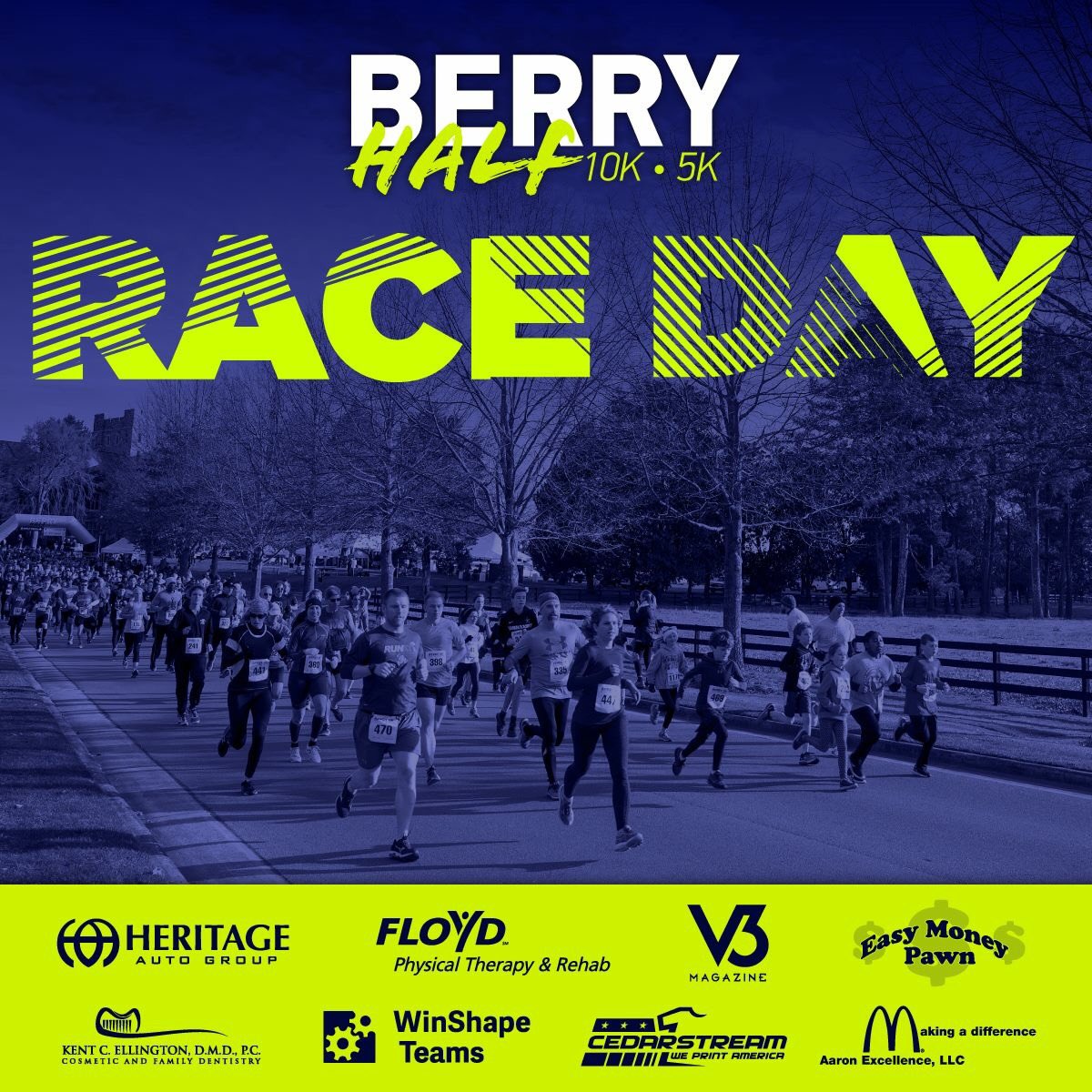 BerryHalf's tweet photo. It's race day! We can't wait for you to join us on the World's largest campus! For additional race day details please visit the link below.

https://t.co/dXp7r4XyCx https://t.co/yzMTrCqG5F