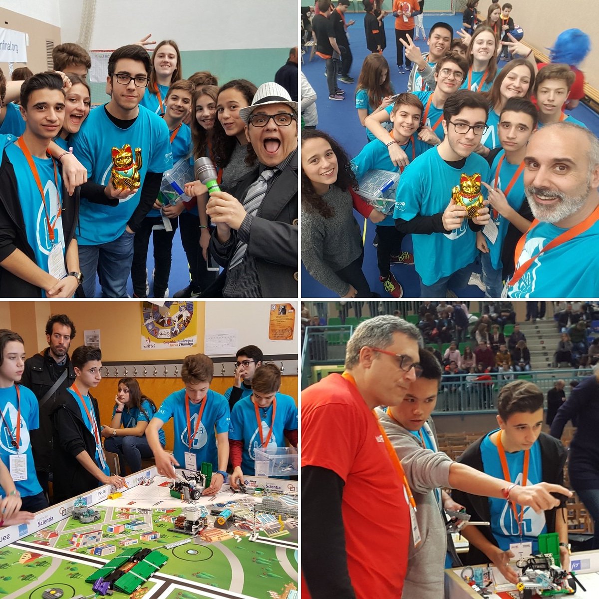 FEPSantRamon's tweet photo. Els #k3 ja han presentat el seu projecte #Ithembe i han acabat la 1a ronda del robot amb 55 punts. Ara ens preparem pels rounds de la tarda #SRNSTEAM #SRNciencia #coopertim #fllgranfinal18 #morethanrobots https://t.co/m9WyGwkB17