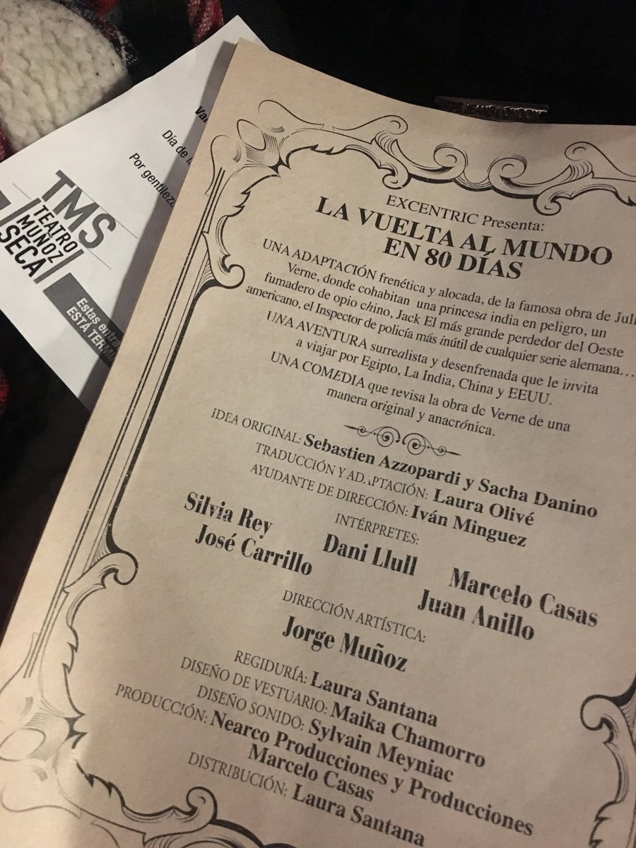 teresahernandog's tweet photo. #lavueltaalmundoen80dias @TeatroMunozSeca Maravillosos @danillull #josecarrillo https://t.co/dJ9fa9Dx1K