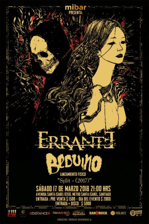 NewRockChile's tweet photo. @Errantechile + # Beduino en @MiBardeRock • 17 de marzo • #Rock #Chile https://t.co/3wUFMCsgUs
