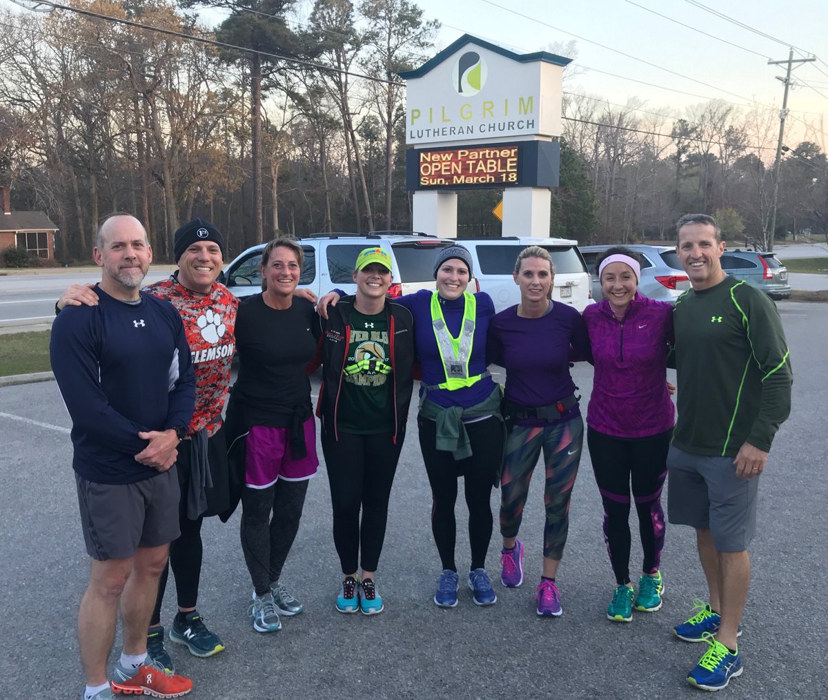 LucasClamp's tweet photo. Great morning run to the dam and back with @RBHSGators staff. #P200training #family https://t.co/WgiJBG2lSP