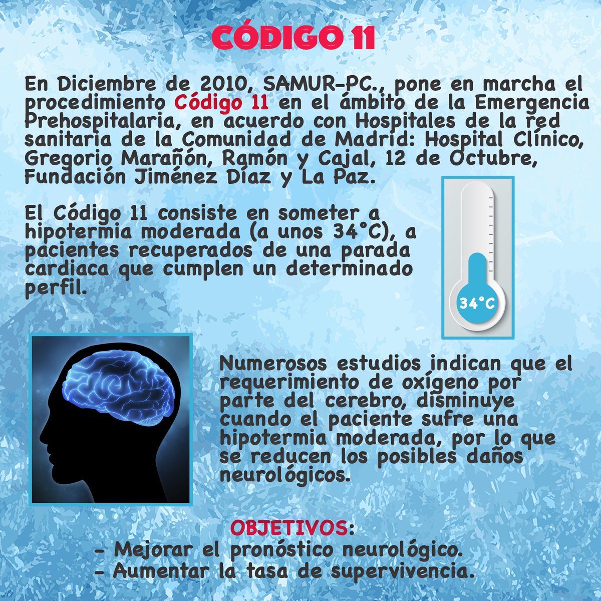 SAMUR_PC's tweet photo. 🔊 ¿Sabes en qué consiste el CÓDIGO 11? https://t.co/wYR8VJrijr