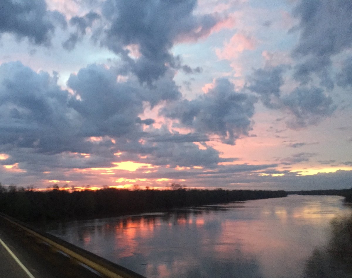 CrumTrans's tweet image. Louisiana Wetlands Sunrise....