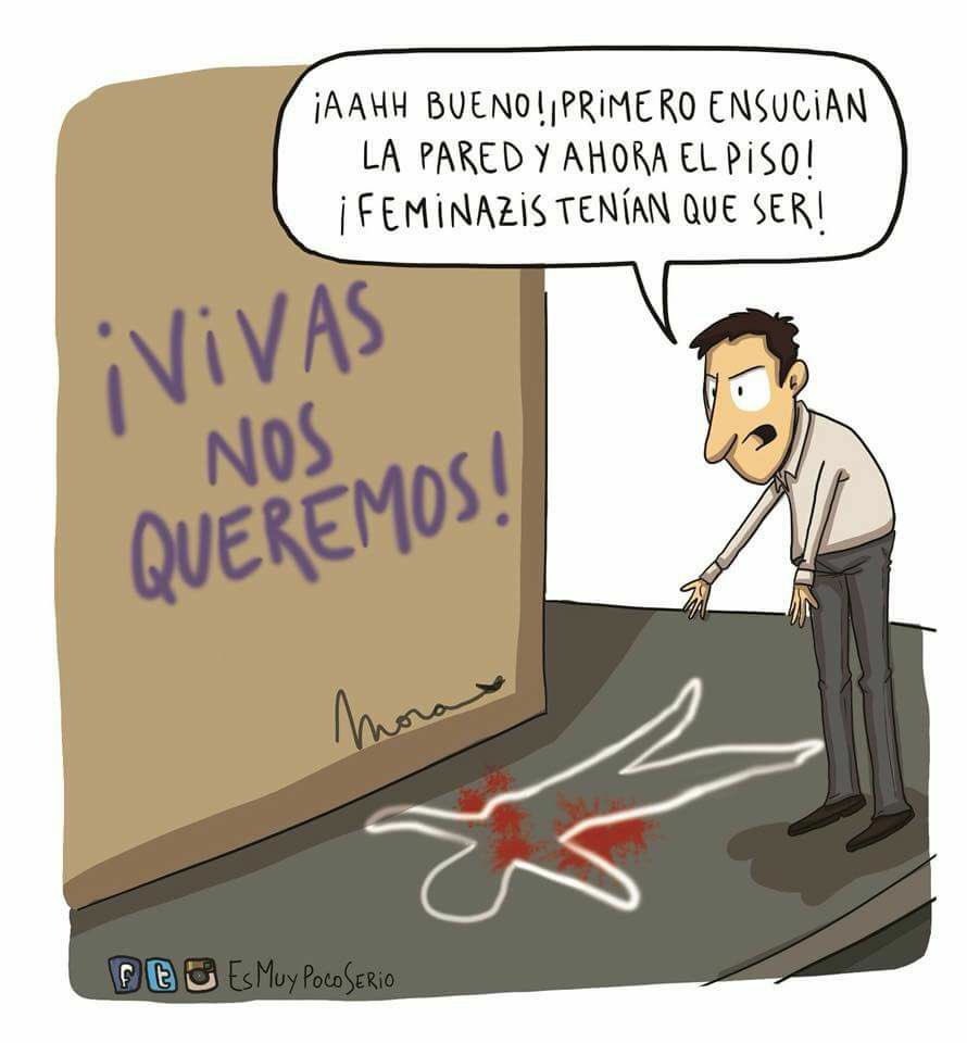 Maluavi's tweet photo. La esencia de la Marcha de 8 de marzo no puede ser invisibilizada por un grafiti. https://t.co/BKImnKfvu4
