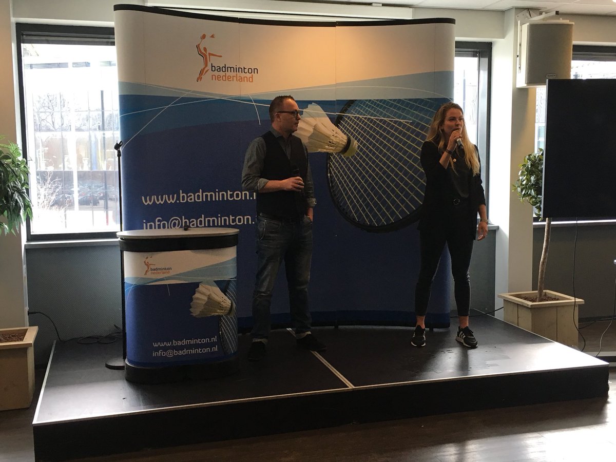 Leuke VIP sessie van @MarcoHoogerland en <a href="/MKrekelaar/">Maartje</a> over business meets topsport en topsport meets business tijdens de Eredivisie badmintonfinale! <a href="/BadmintonNLD/">BADMlNTON NEDERLAND</a>
